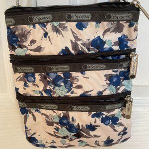 Le Sportsac crossbody 3 zip -floral